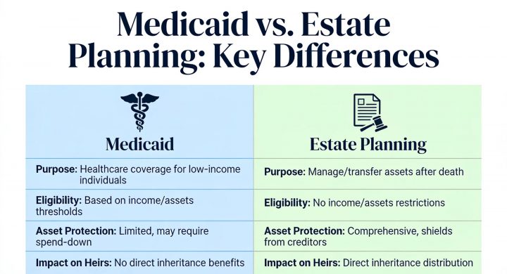 Medicaid vs. Estate Planning: Key Differences